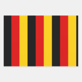 Duitse vlag zwarte rode gouden kleuren  inpakpapier vel (Voorkant)