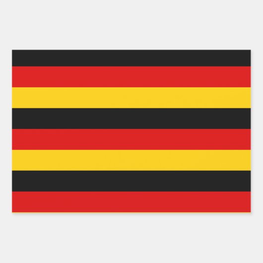 Duitse vlag zwarte rode gouden kleuren  inpakpapier vel (Voorkant 3)