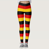 Duitse vlag zwarte rode gouden kleuren leggings (Voorkant)