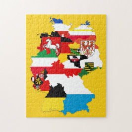 Duitse vlagerkaart, Duitse deelstaten Duitsland Legpuzzel
