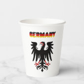 Duitse vlaggeenbekertjes papieren bekers (Achterkant)