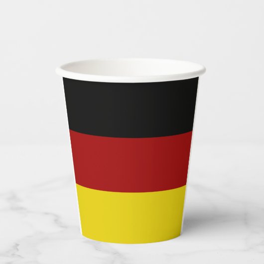 Duitse vlaggeenbekertjes papieren bekers (Voorkant)