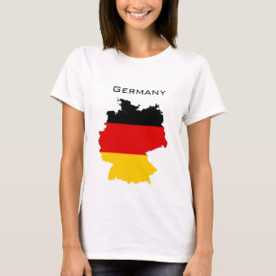 Duitse vlaggenkaart t-shirt