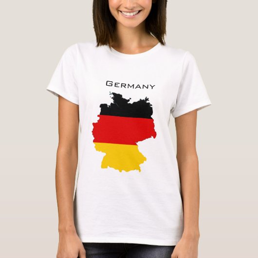 Duitse vlaggenkaart t-shirt (Voorkant)