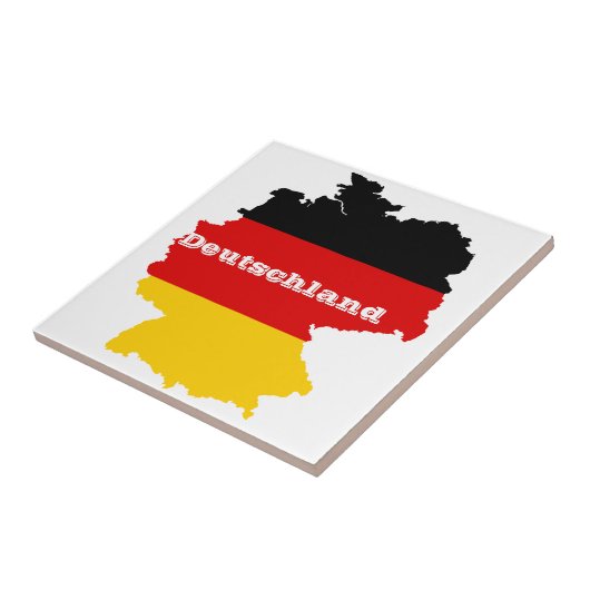 Duitse vlaggenkaart tegeltje (Zijkant)