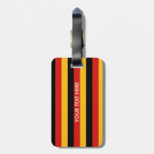 DUITSE VLAGKLEUREN + jouw tekst Bagagelabel (Achterkant verticaal)