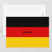 Duitse vlagkleuren Schwarz Rot Gold gepersonalisee Notitiekaartje (Voorkant / Achterkant)