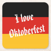 DUITSE VLAGKLEUREN + uw ideeën Kartonnen Onderzetters (Voorkant)