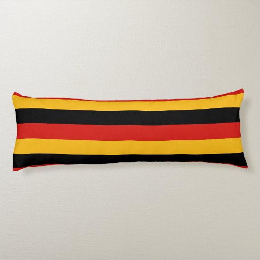 DUITSE VLAGKLEUREN + uw ideeën Lichaamskussen (Achterkant)