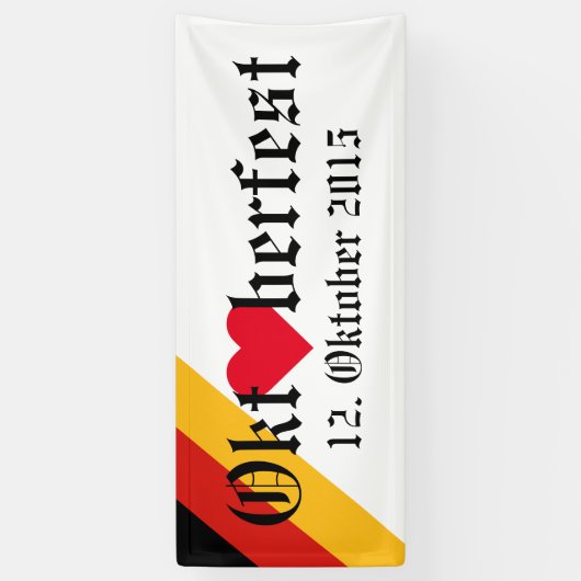 DUITSE VLAGKLEUREN + uw ideeën Spandoek (Verticaal)