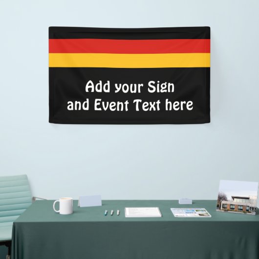 DUITSE VLAGKLEUREN + uw ideeën Spandoek (Beurs)