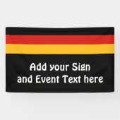 DUITSE VLAGKLEUREN + uw ideeën Spandoek (Horizontaal)