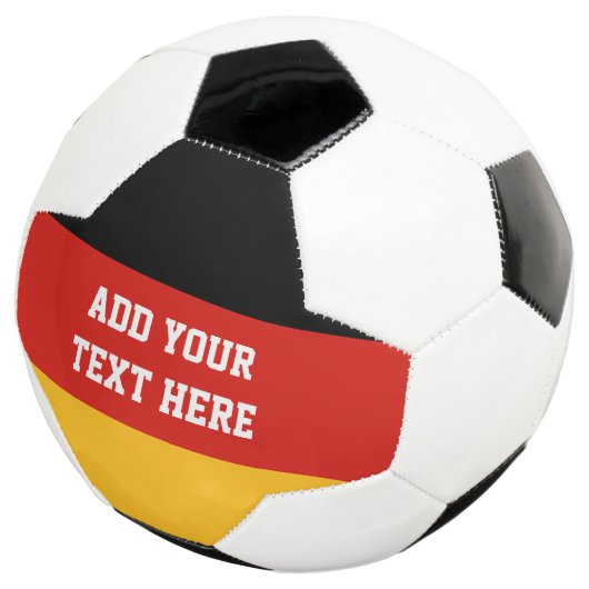 DUITSE VLAGKLEUREN + uw ideeën Voetbal (Drie kwart)