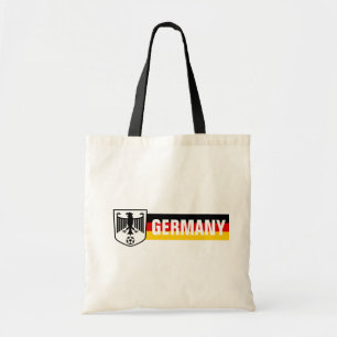 Duitse Vlagkleuren Wapen Voetbal Tote Bag