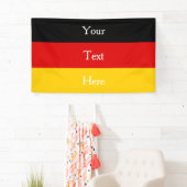 Duitse vlagkleuren zwart rood goud op maat spandoek (Insitu)