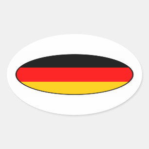 Duitse vlagovale sticker