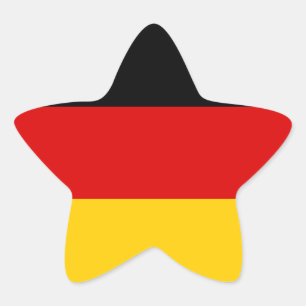 Duitse vlagster ster sticker