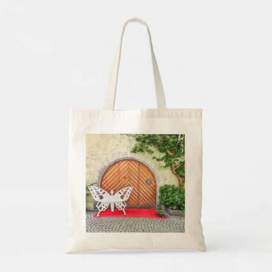Duitse vlinderdeur tote bag (Achterkant)