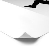 Duitse voetbal fiets trap onder Duitse vlag Poster (Hoek)