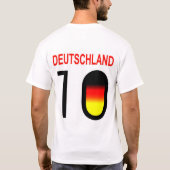 Duitse Voetbal T-shirt (Achterkant)
