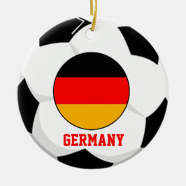 Duitse voetbalkampioen 3 maal wereldkampioenschap keramisch ornament