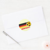 Duitse Voetbalsticker Ronde Sticker (Envelop)