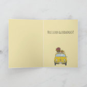 Duitse vogelretro Fiat 500 Kaart (Binnen)