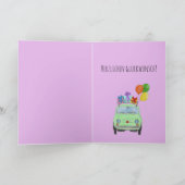 Duitse vogelretro Fiat 500 Kaart (Binnen)