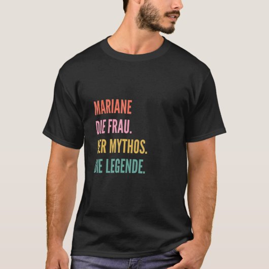 Duitse voornaam Mariane T-shirt (Voorkant)