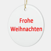 Duitse vrolijk kerstfeest keramisch ornament (Links)