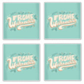 DUITSE VROLIJKE KERSTBELETTERING UIT WEIHNACHTEN STICKER (Voorkant)