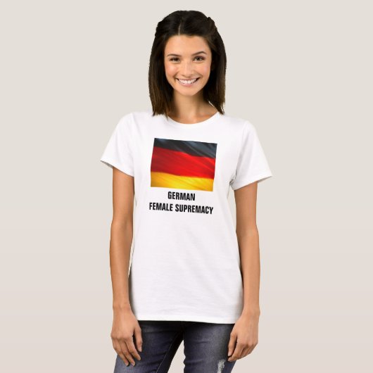 DUITSE VROUW SUPREMACY T-SHIRT (Voorkant volledig)