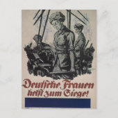 Duitse vrouwen, work_Propaganda Poster Briefkaart (Voorkant)