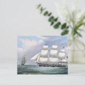 Duitse walvisvaart schepen Diana & Anne 1800's Briefkaart (Staand voorkant)