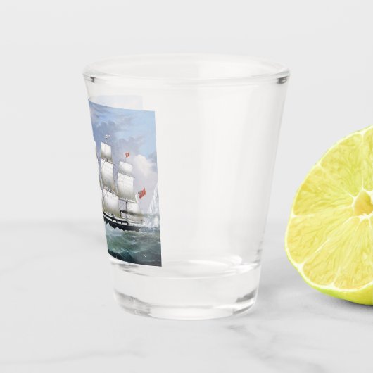 Duitse walvisvaart schepen Diana & Anne 1800's Shot Glas (Rechts)