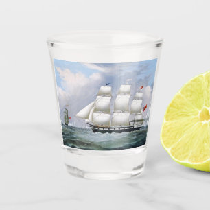 Duitse walvisvaart schepen Diana & Anne 1800's Shot Glas