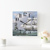 Duitse walvisvaart schepen Diana & Anne 1800's Vierkante Klok (Huis)