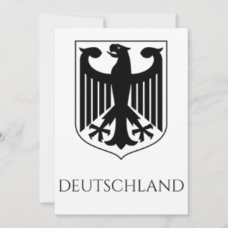 Duitse Wapen Deutschland Zwart en Wit Kaart
