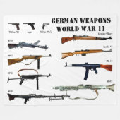 DUITSE WAPENS WW11 (2) FLEECE DEKEN (Voorkant (Horizontaal))