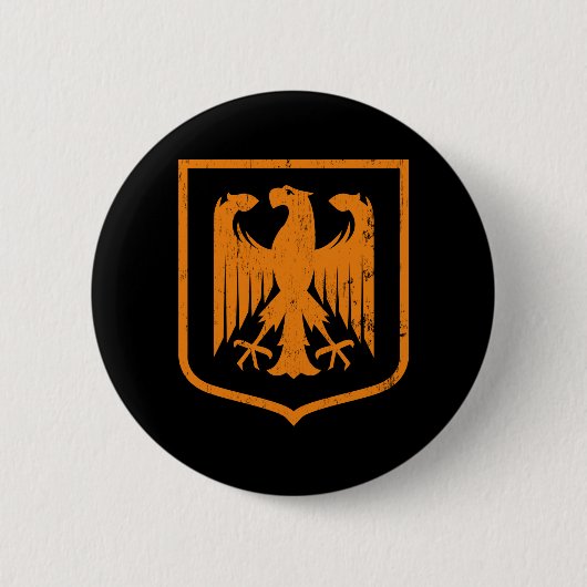 Duitse wapenschild Eagle - Deutschland Ronde Button 5,7 Cm (Voorkant)