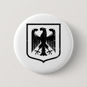 Duitse wapenschild Eagle - Deutschland Ronde Button 5,7 Cm