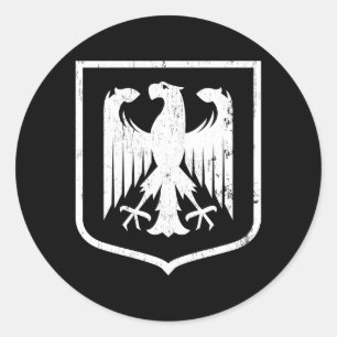 Duitse wapenschild Eagle - Deutschland Ronde Sticker