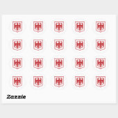 Duitse wapenschild Eagle - Deutschland Ronde Sticker (Vel)