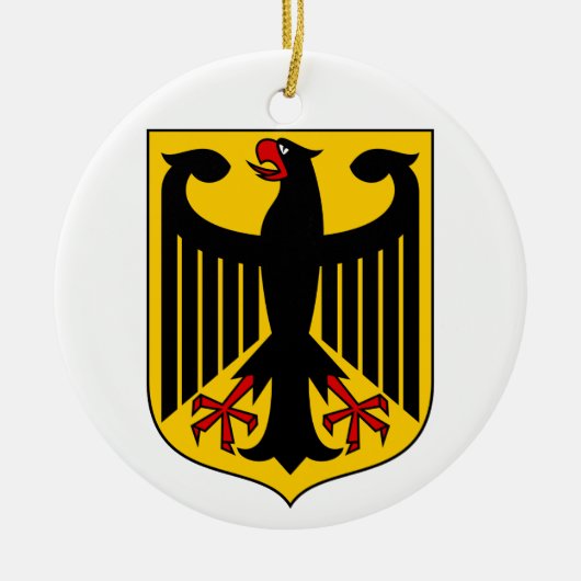 Duitse wapenschild keramisch ornament (Voorkant)