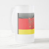 Duitse wapenstilstand matglas bierpul (Voorkant links)