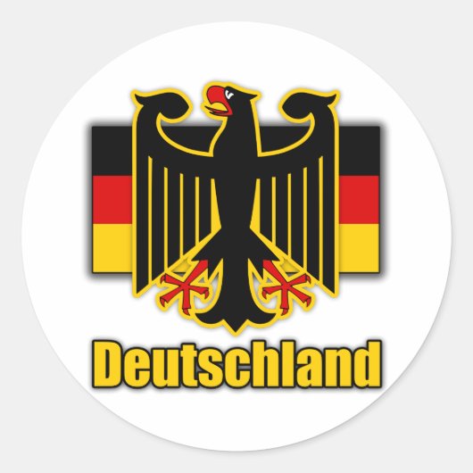 Duitse wapenstilstand ronde sticker (Voorkant)