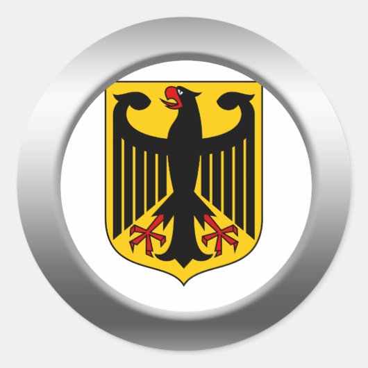 Duitse wapenstilstand ronde sticker (Voorkant)