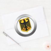 Duitse wapenstilstand ronde sticker (Envelop)