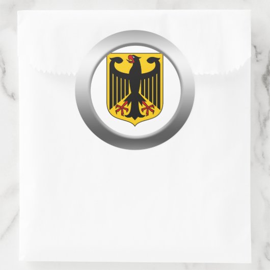 Duitse wapenstilstand ronde sticker (Tas)