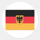 Duitse wapenstilstand ronde sticker (Voorkant)